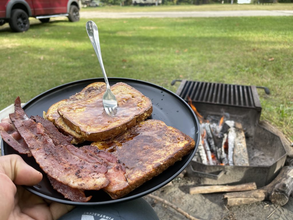 RV camping adventures at campsite