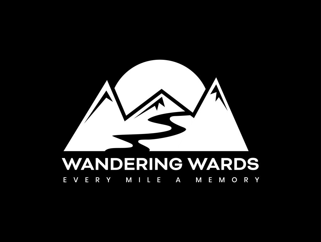 Wandering Wards logo for official use on black background