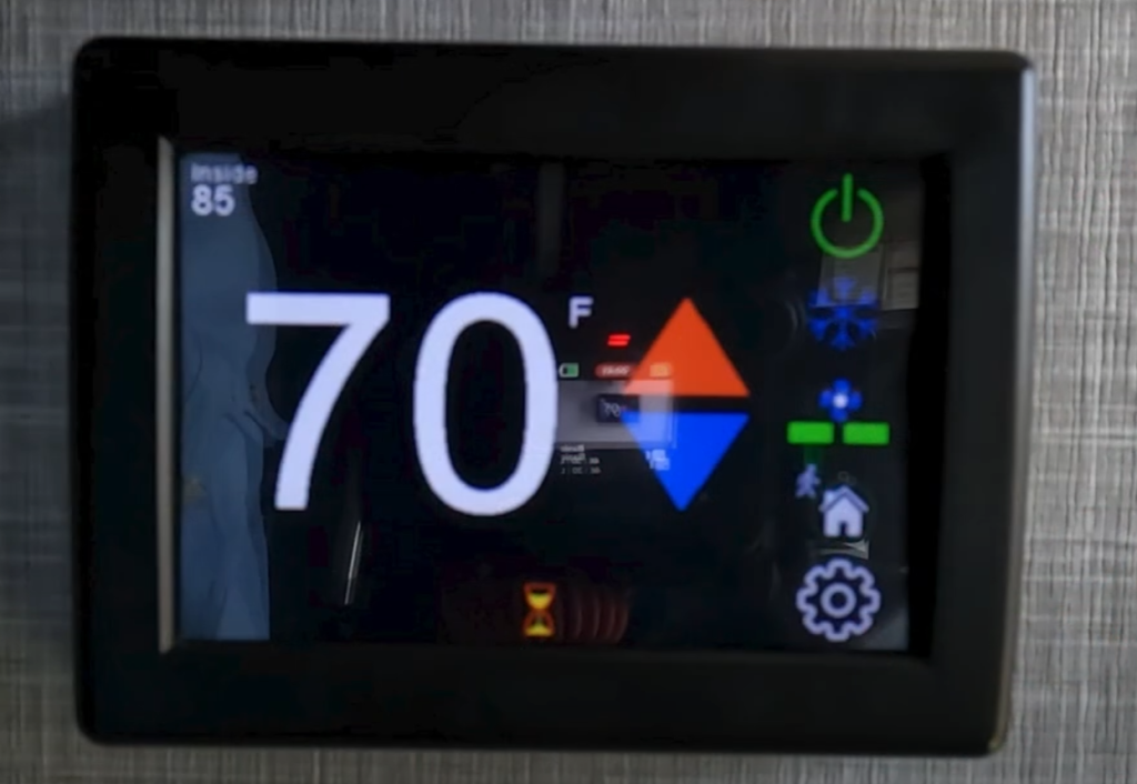 RV smart thermostat upgrade touchscreen interface
